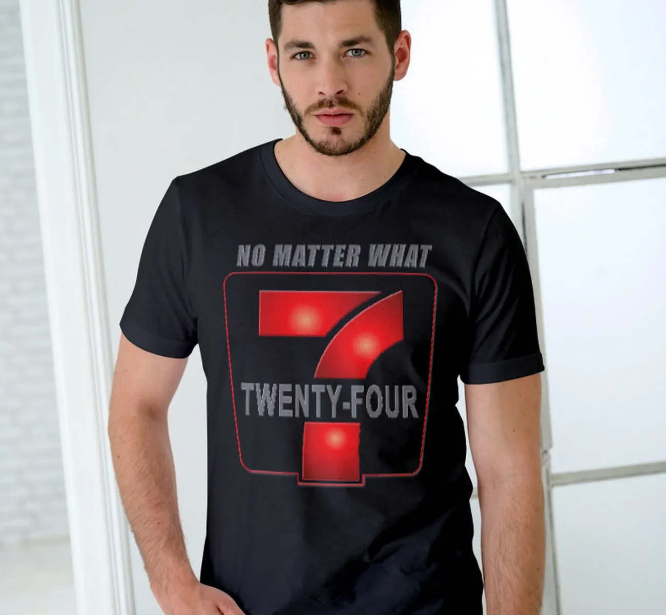 24/7 NO MATTER WHAT dtg Tee