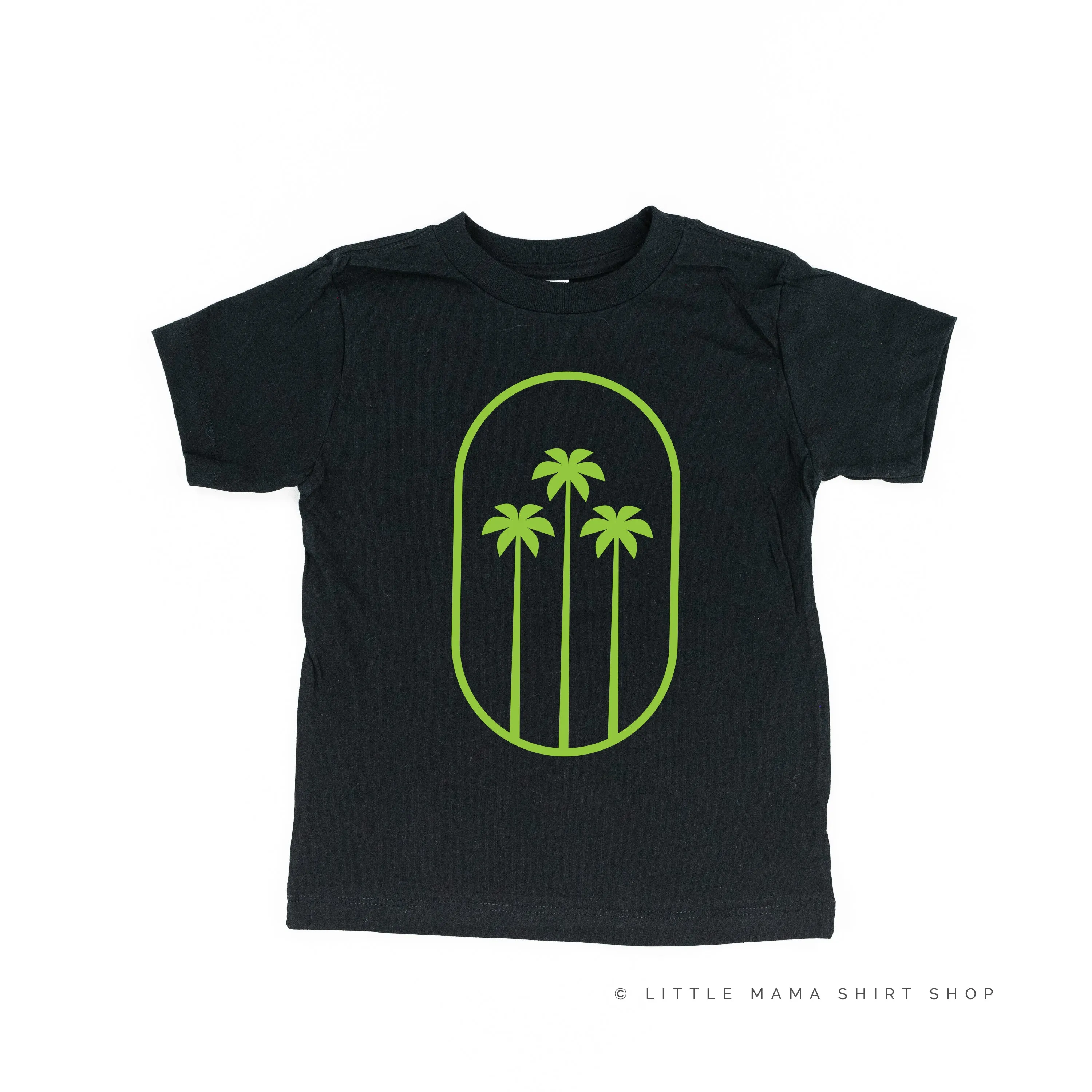 3 PALM TREES IN OVAL - Short Sleeve Child Shirt