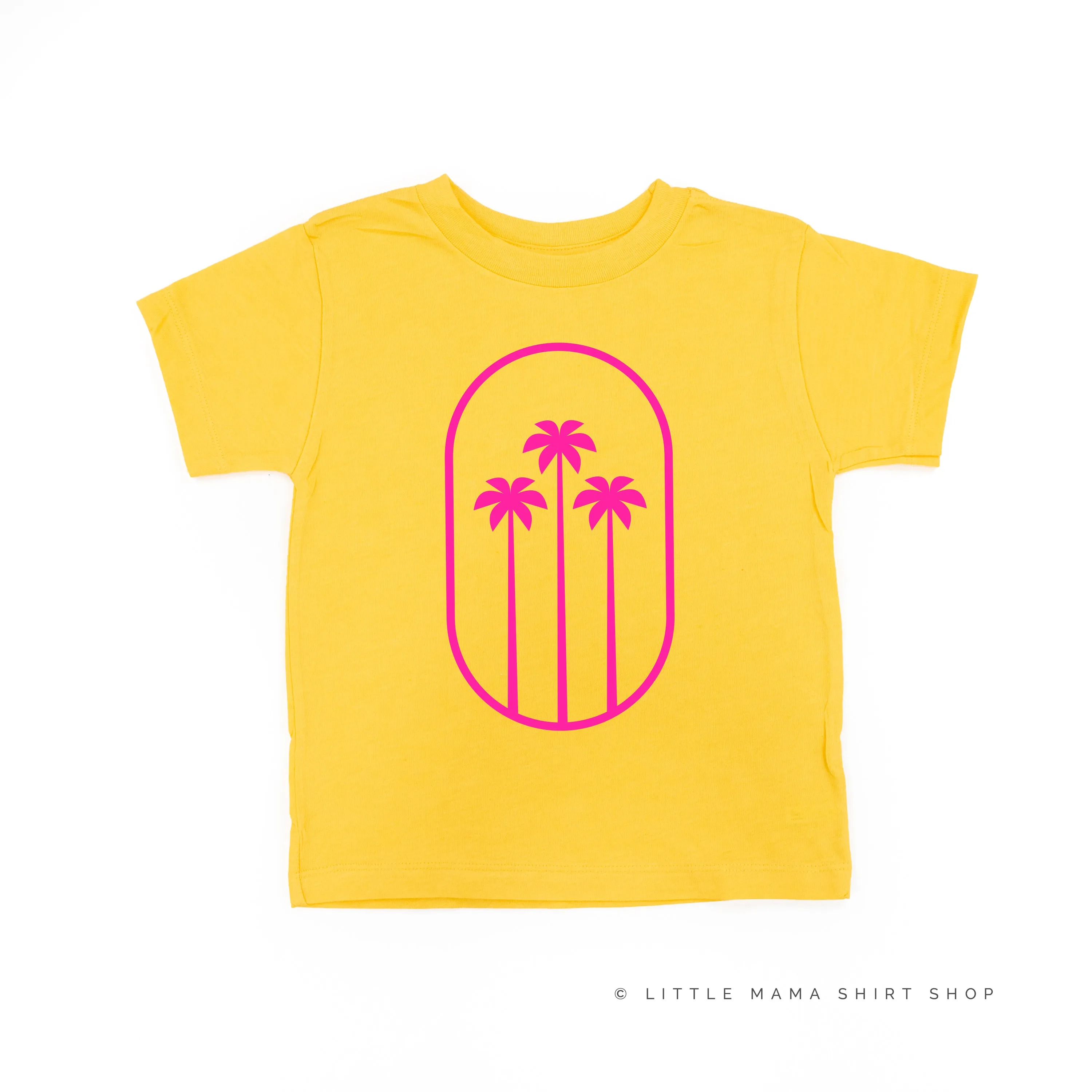 3 PALM TREES IN OVAL - Short Sleeve Child Shirt