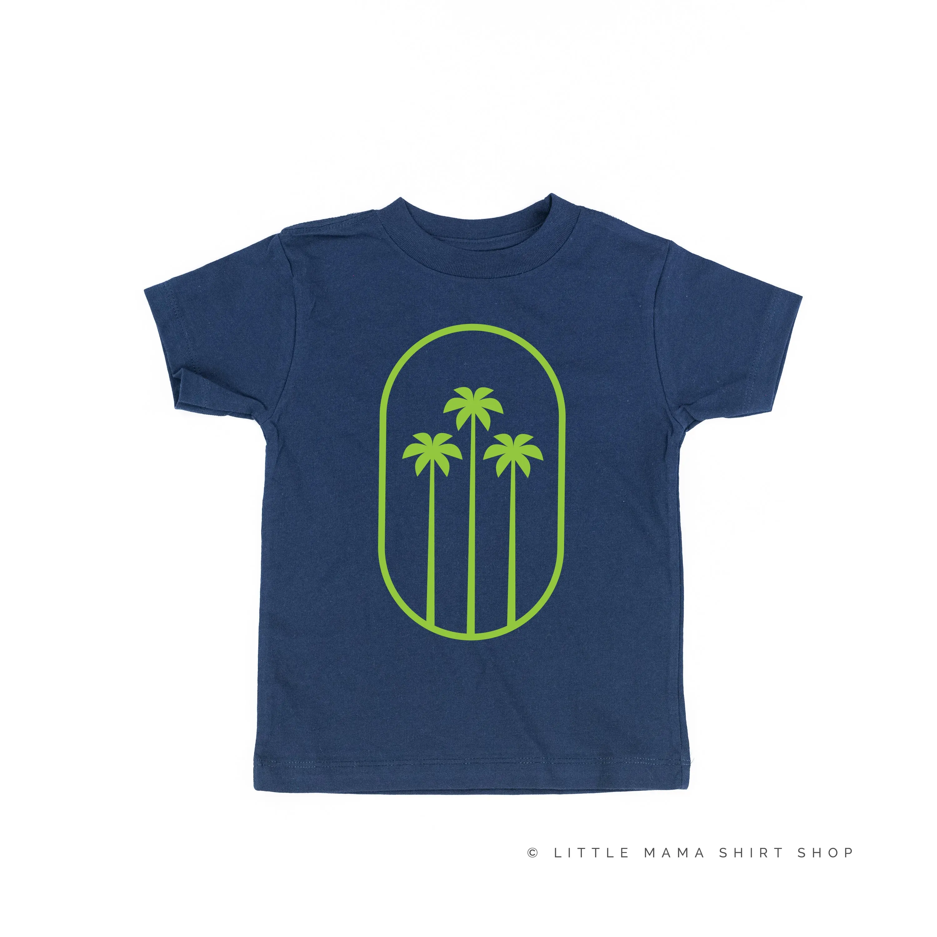 3 PALM TREES IN OVAL - Short Sleeve Child Shirt