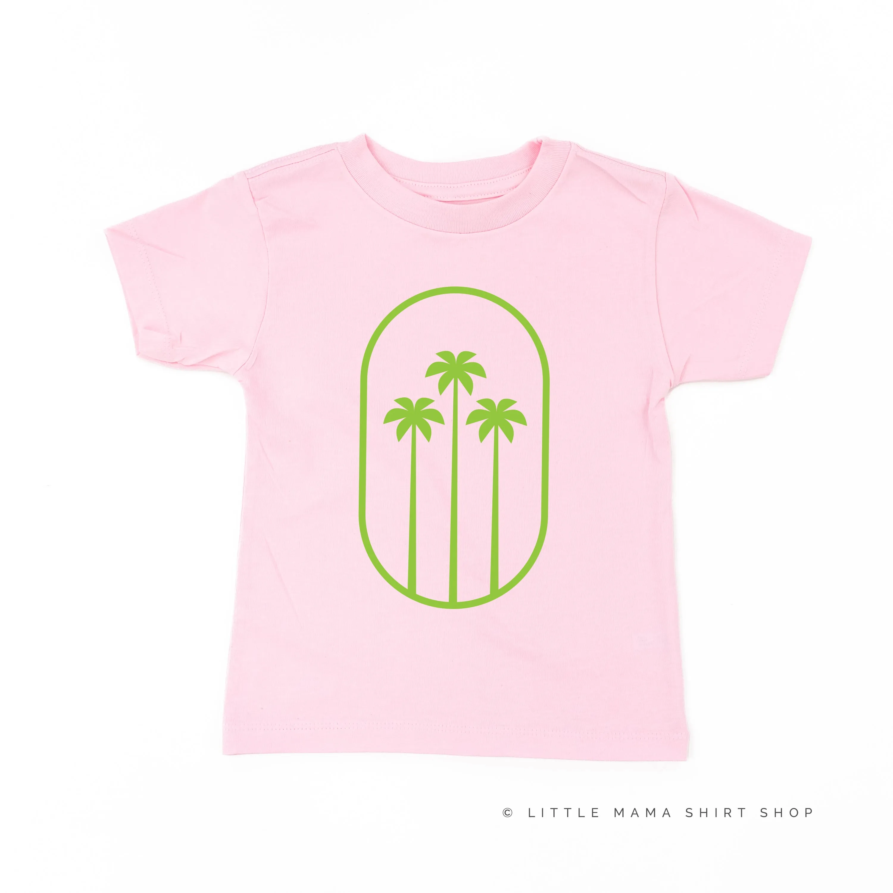 3 PALM TREES IN OVAL - Short Sleeve Child Shirt