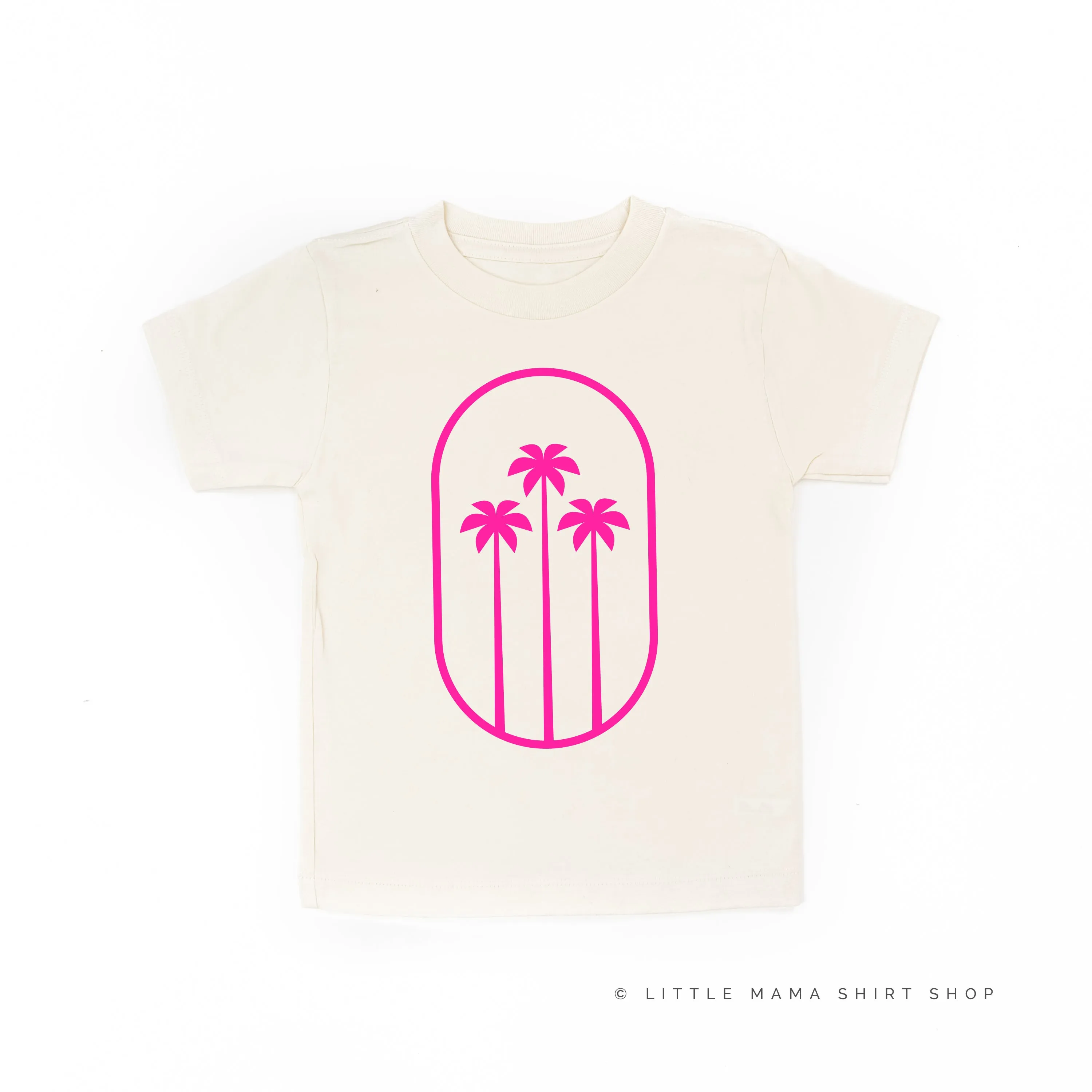 3 PALM TREES IN OVAL - Short Sleeve Child Shirt