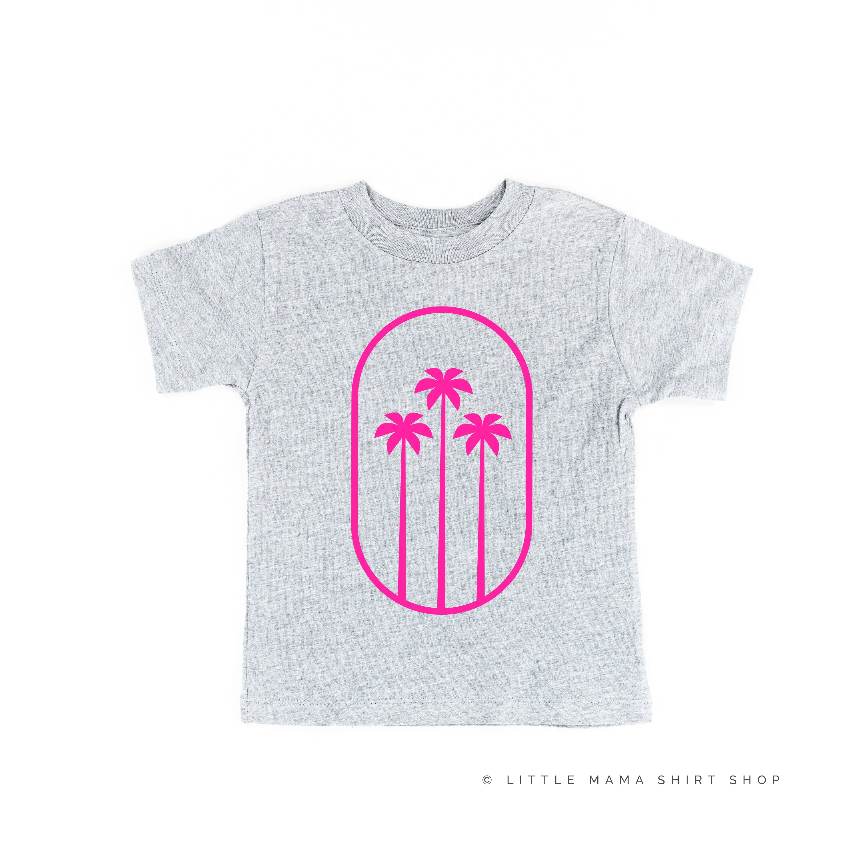 3 PALM TREES IN OVAL - Short Sleeve Child Shirt