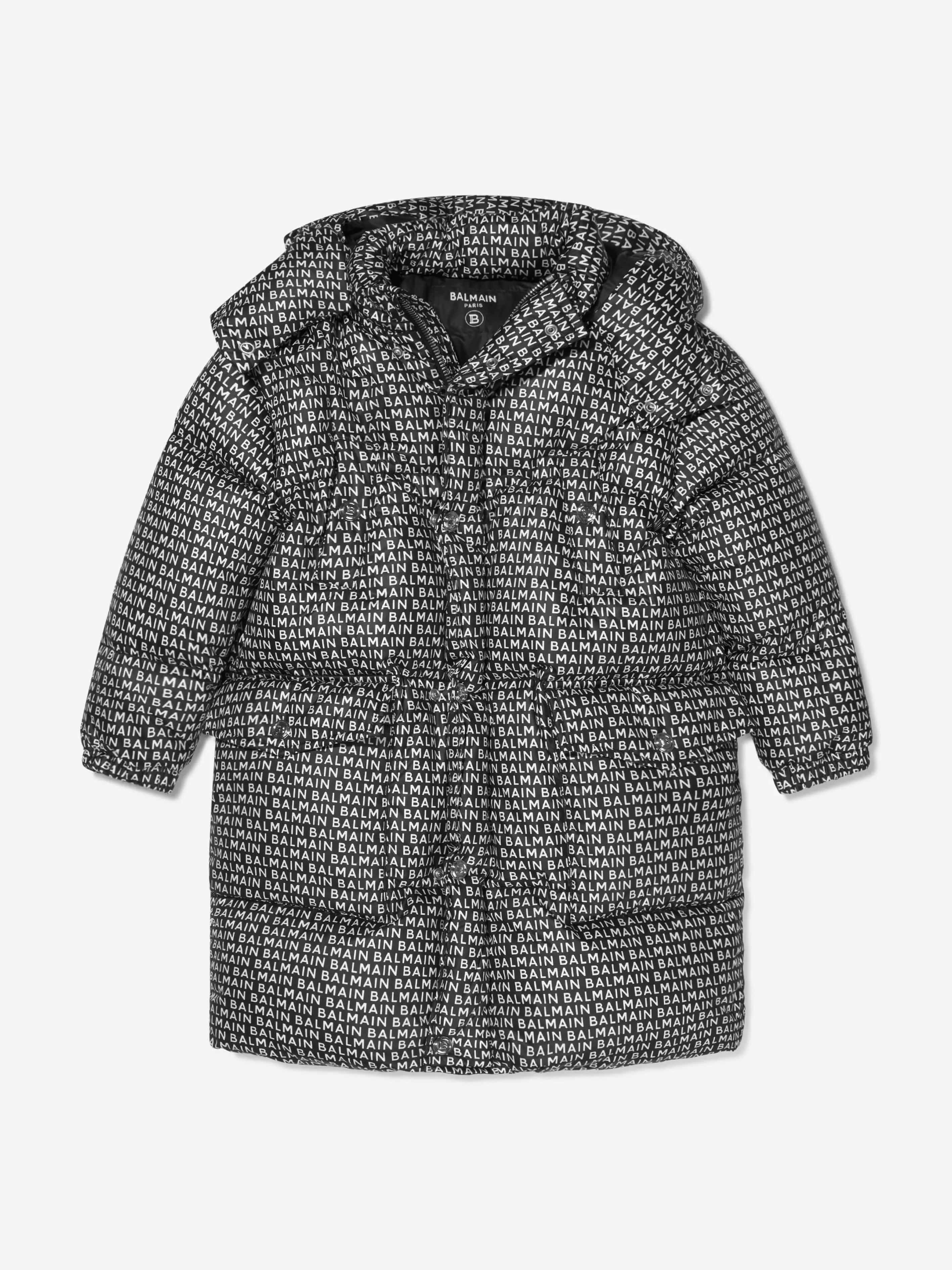 Balmain Kids Down Padded Logo Coat