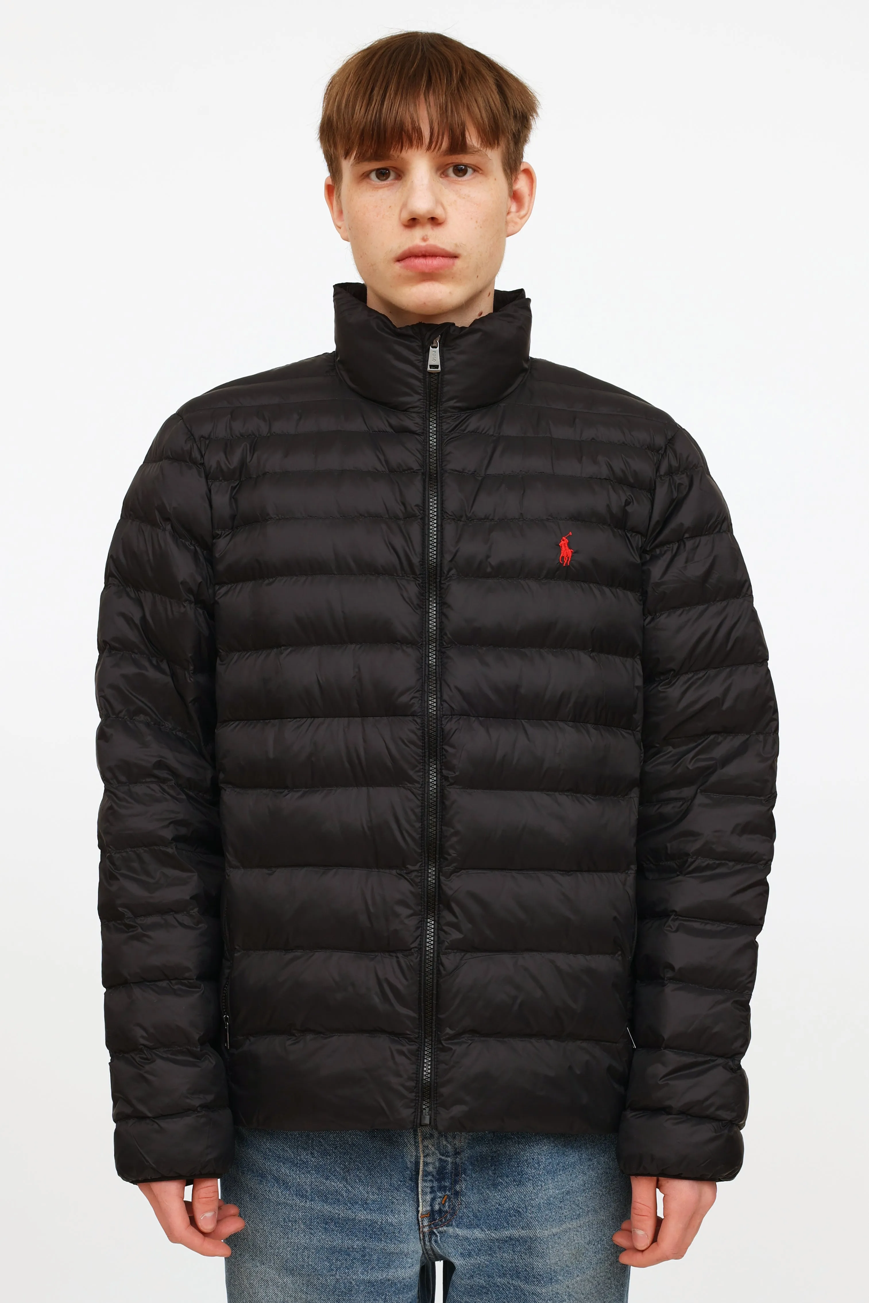 Black Quilted Puffer Jacket