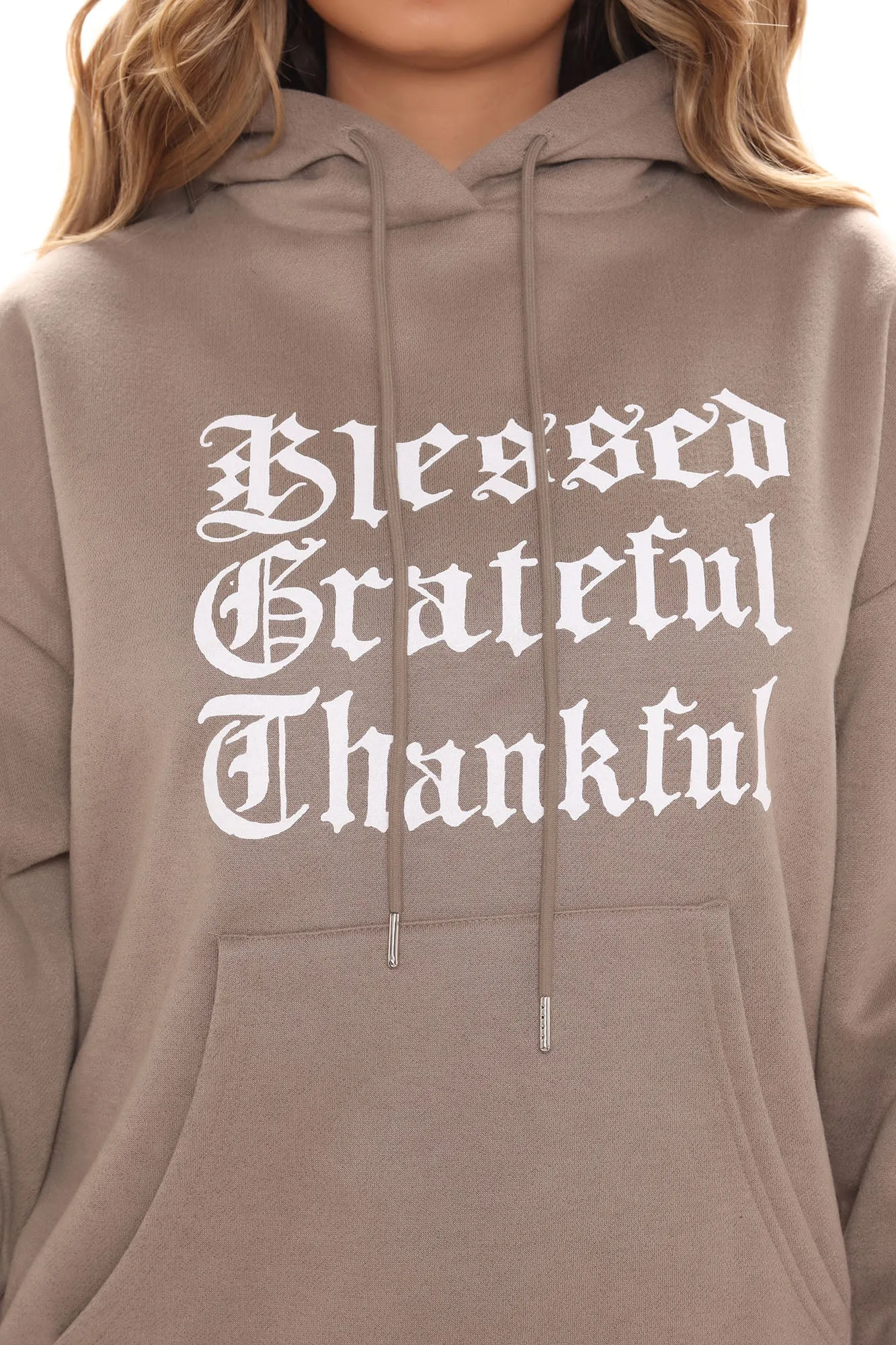 Blessed Above All Relaxed Hoodie - Olive