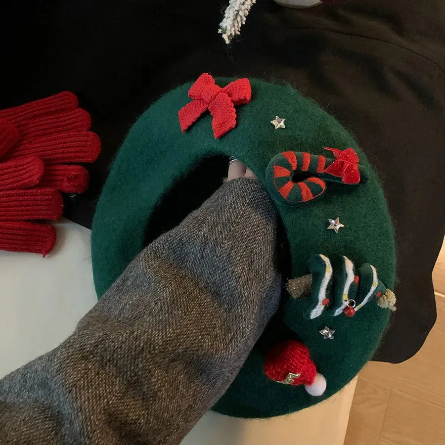 Christmas Beret Hats