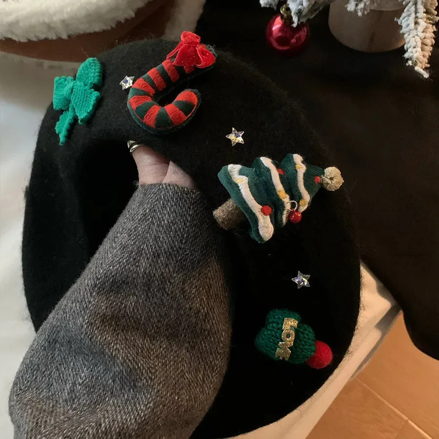 Christmas Beret Hats