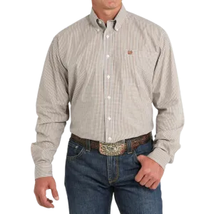 Cinch Men's Plaid White Shirt