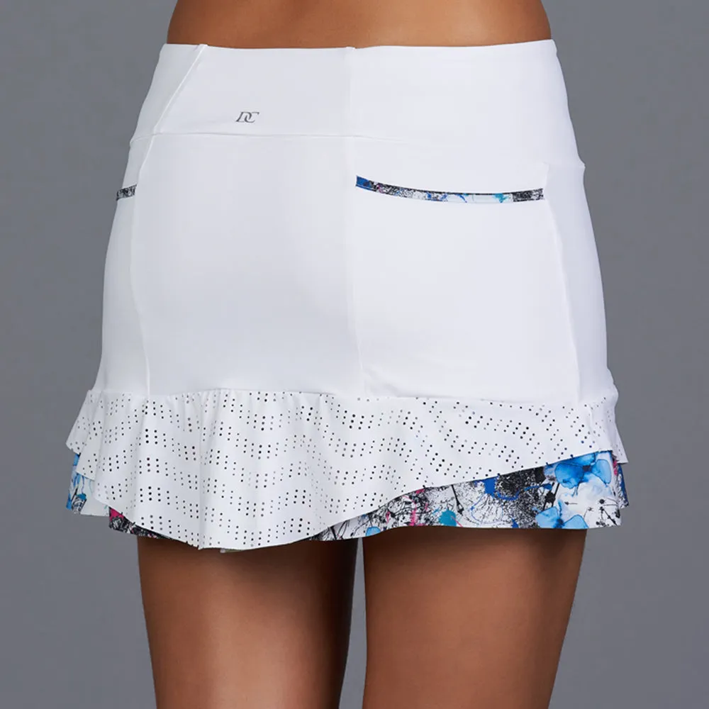 City Etch Eliza 15" Skort (white/print)