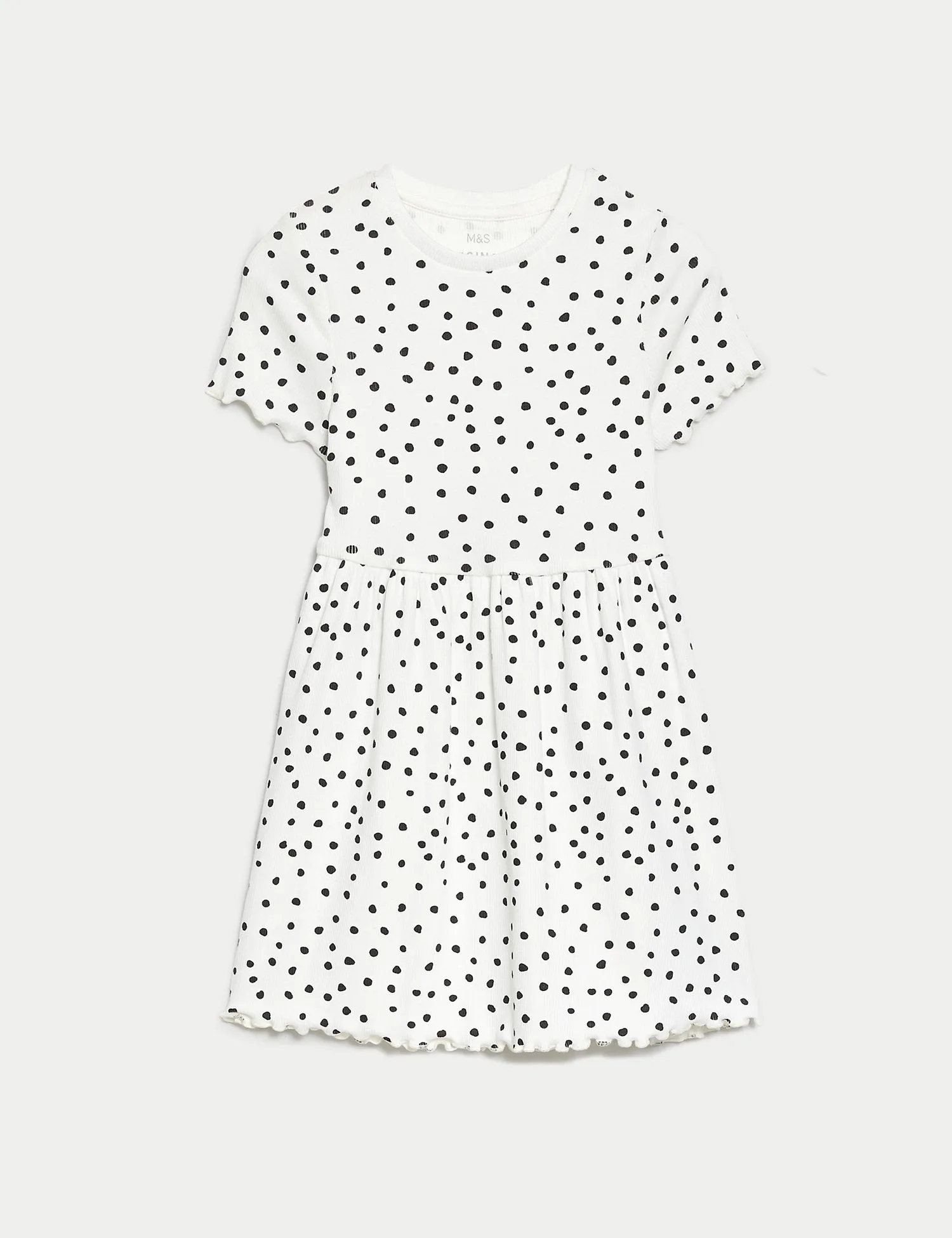 Cotton Rich Polka Dot Dress