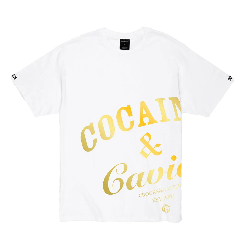 Crooks & Castles Cocaine & Caviar OVS Tee White