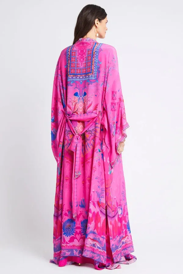 Czarina Pink Dream Silk Kimono Robe