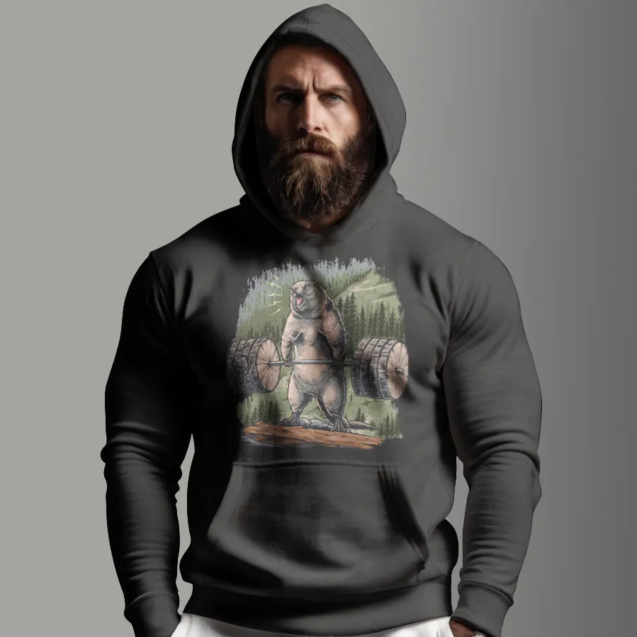 Deadlifting Marmot Hoodie