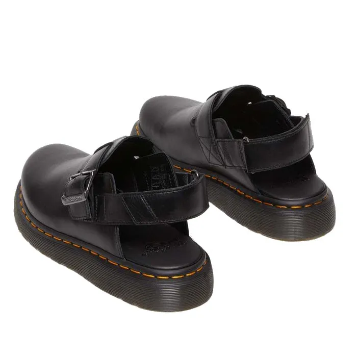 Dr Martens - Black Jorge II Black  Brando Sling Back Sandal Covered Toe