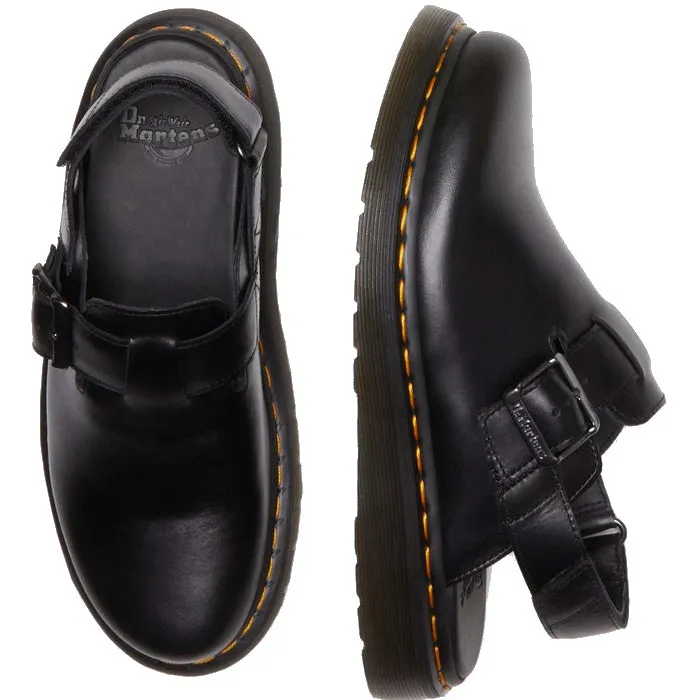 Dr Martens - Black Jorge II Black  Brando Sling Back Sandal Covered Toe