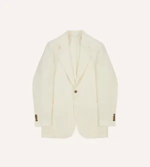 Ecru Irish Linen Tailored Jacket