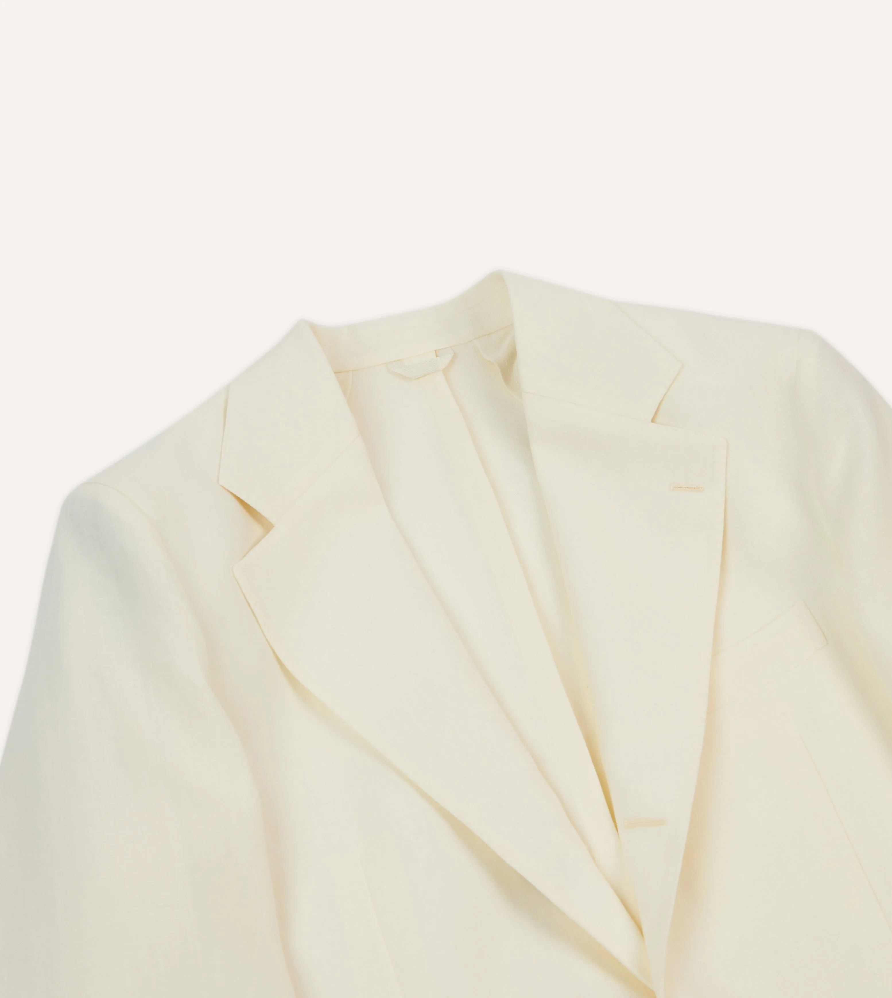 Ecru Irish Linen Tailored Jacket