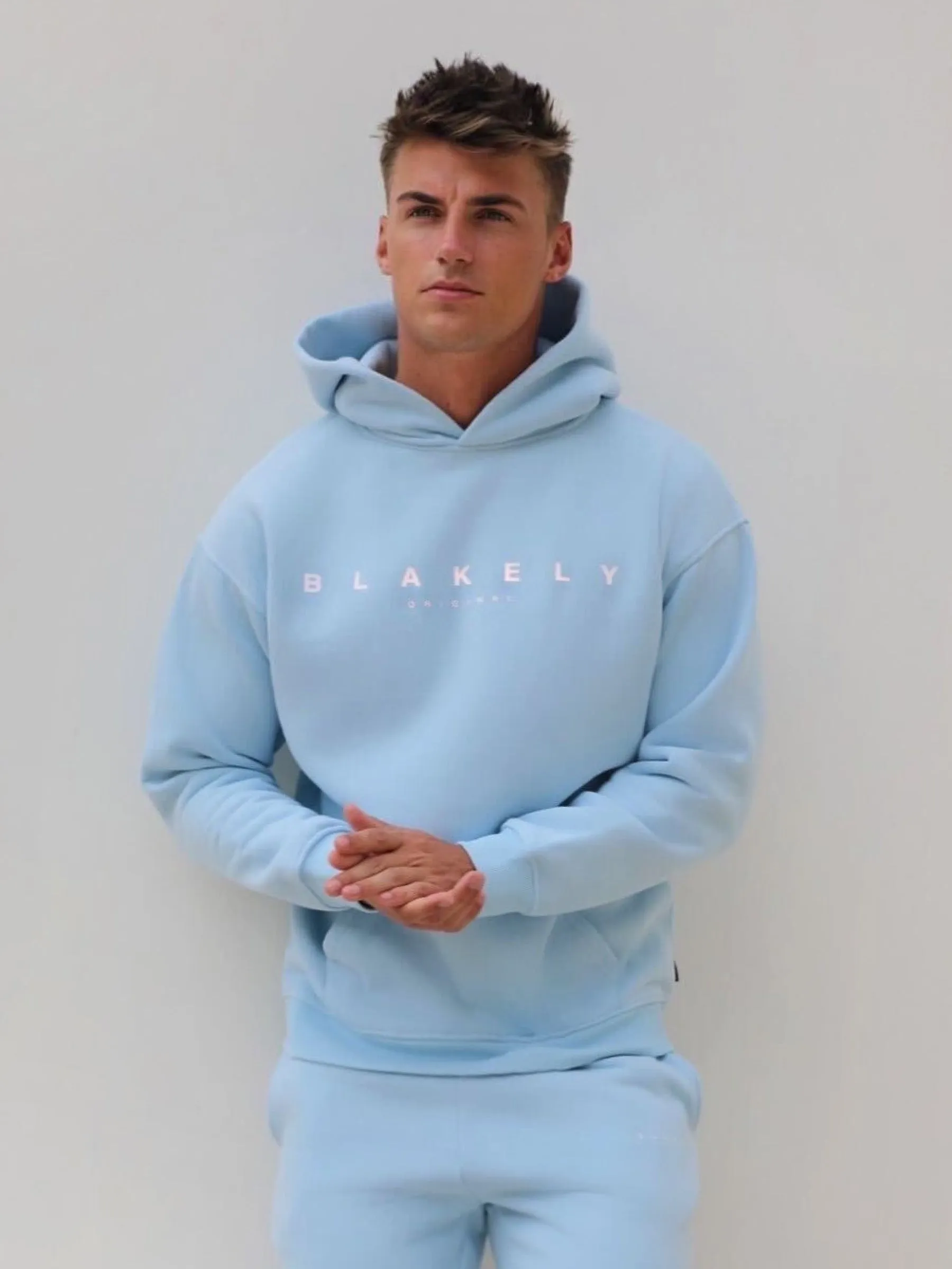 Evolved Relaxed Hoodie - Light Blue