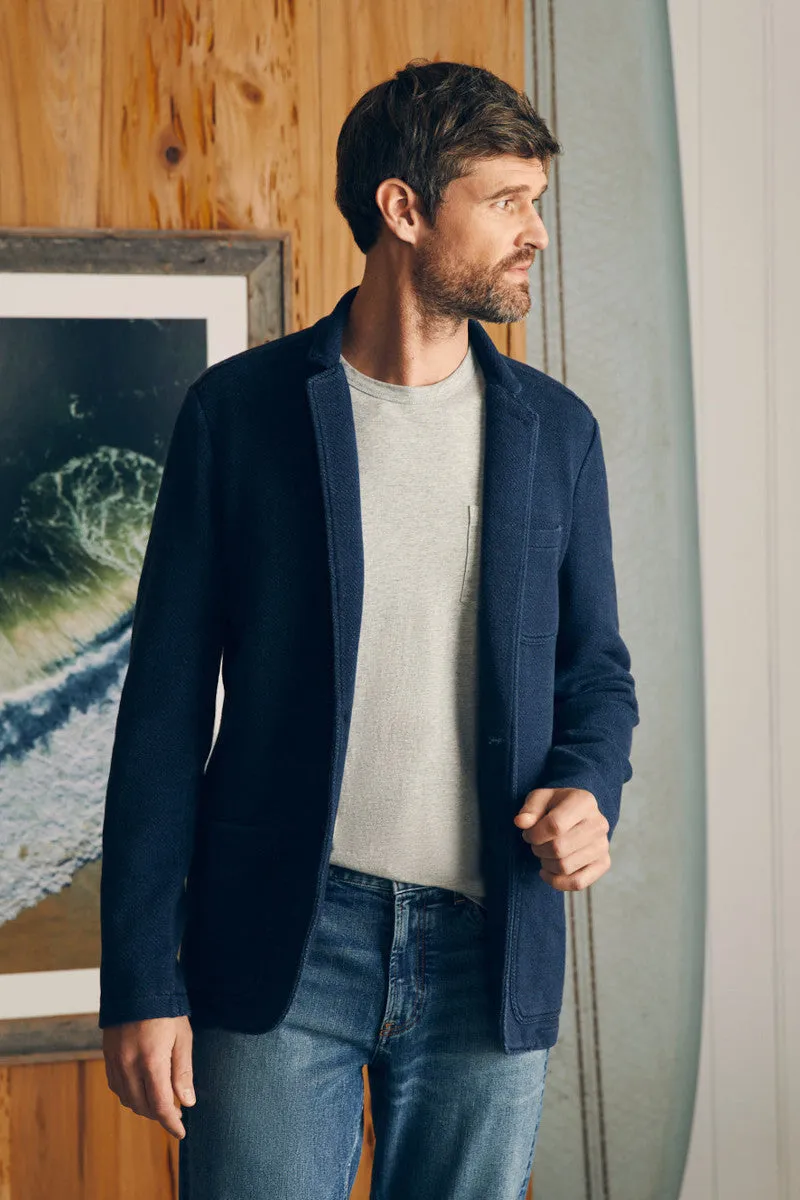 Faherty Inlet Knit Blazer in Hendricks Indigo Wash