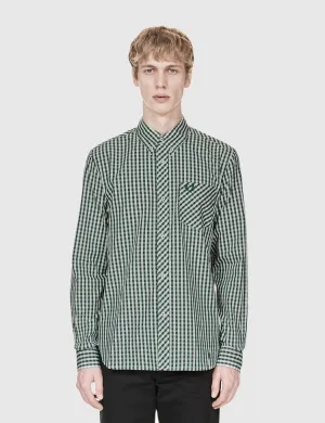 Fred Perry Gingham Shirt - Tartan Green