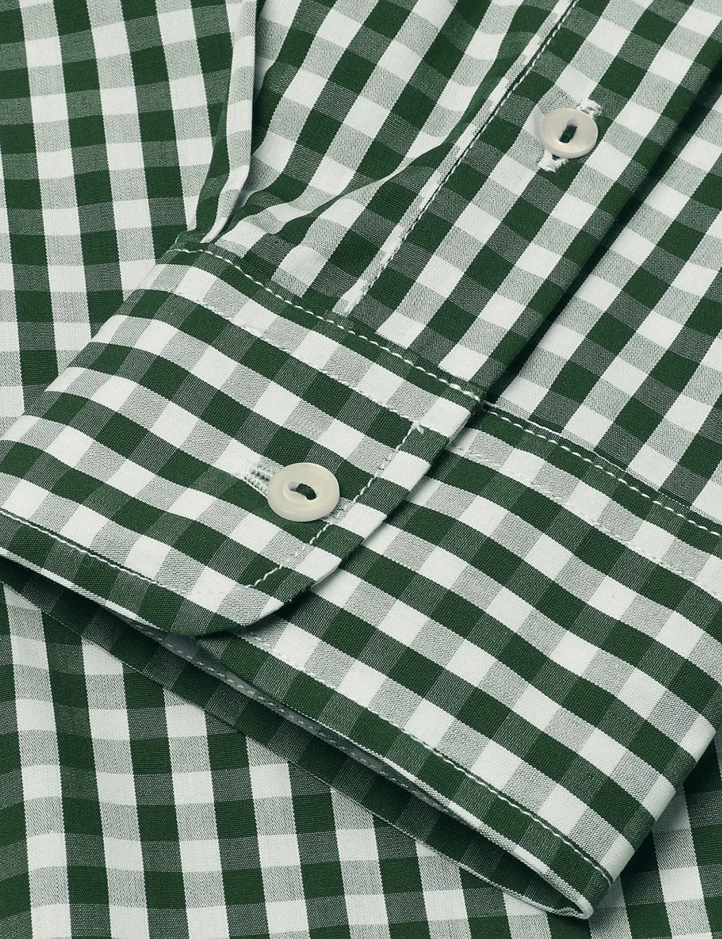 Fred Perry Gingham Shirt - Tartan Green