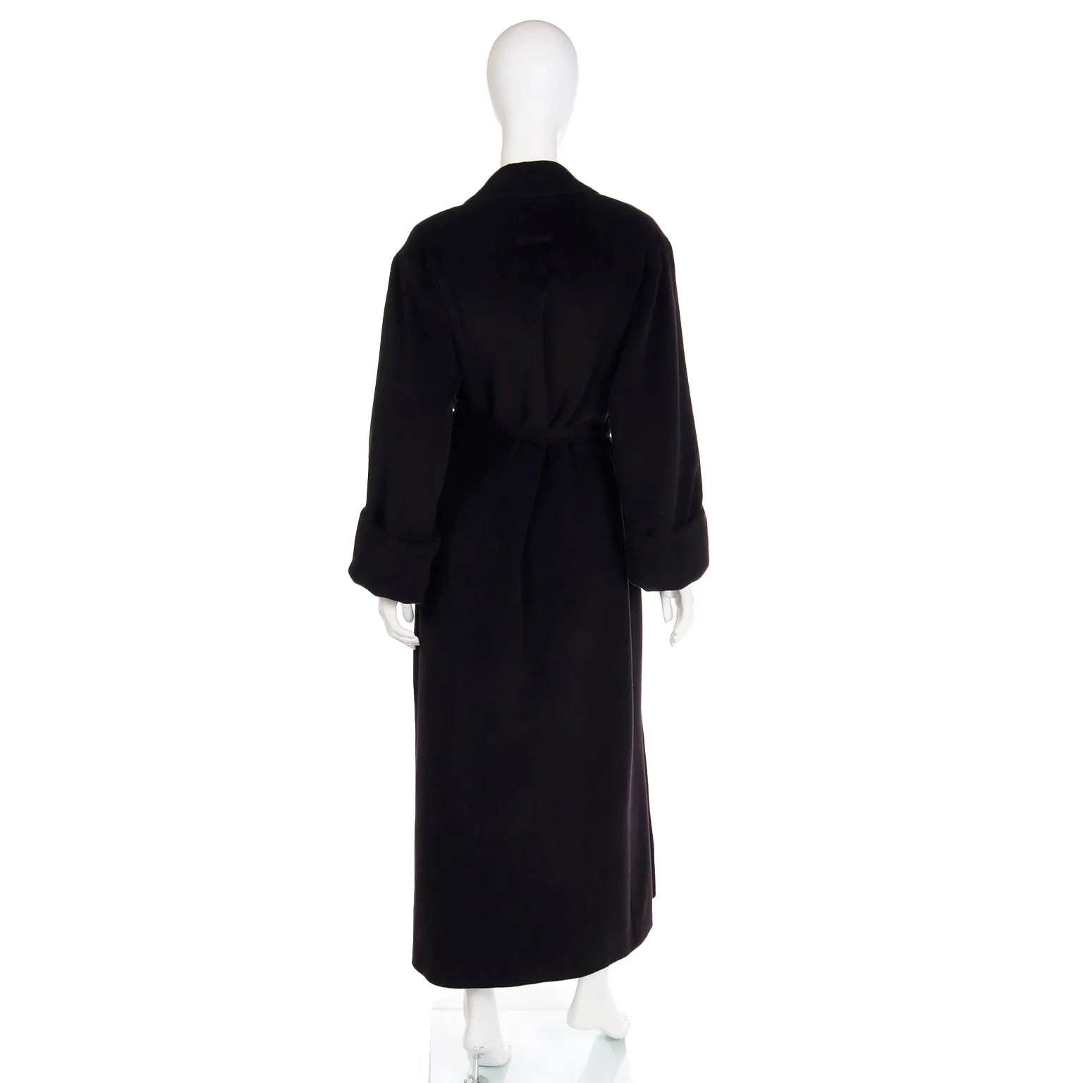 F/W 2000 Jean Paul Gaultier Black Wrap Style Vintage Coat With Belt