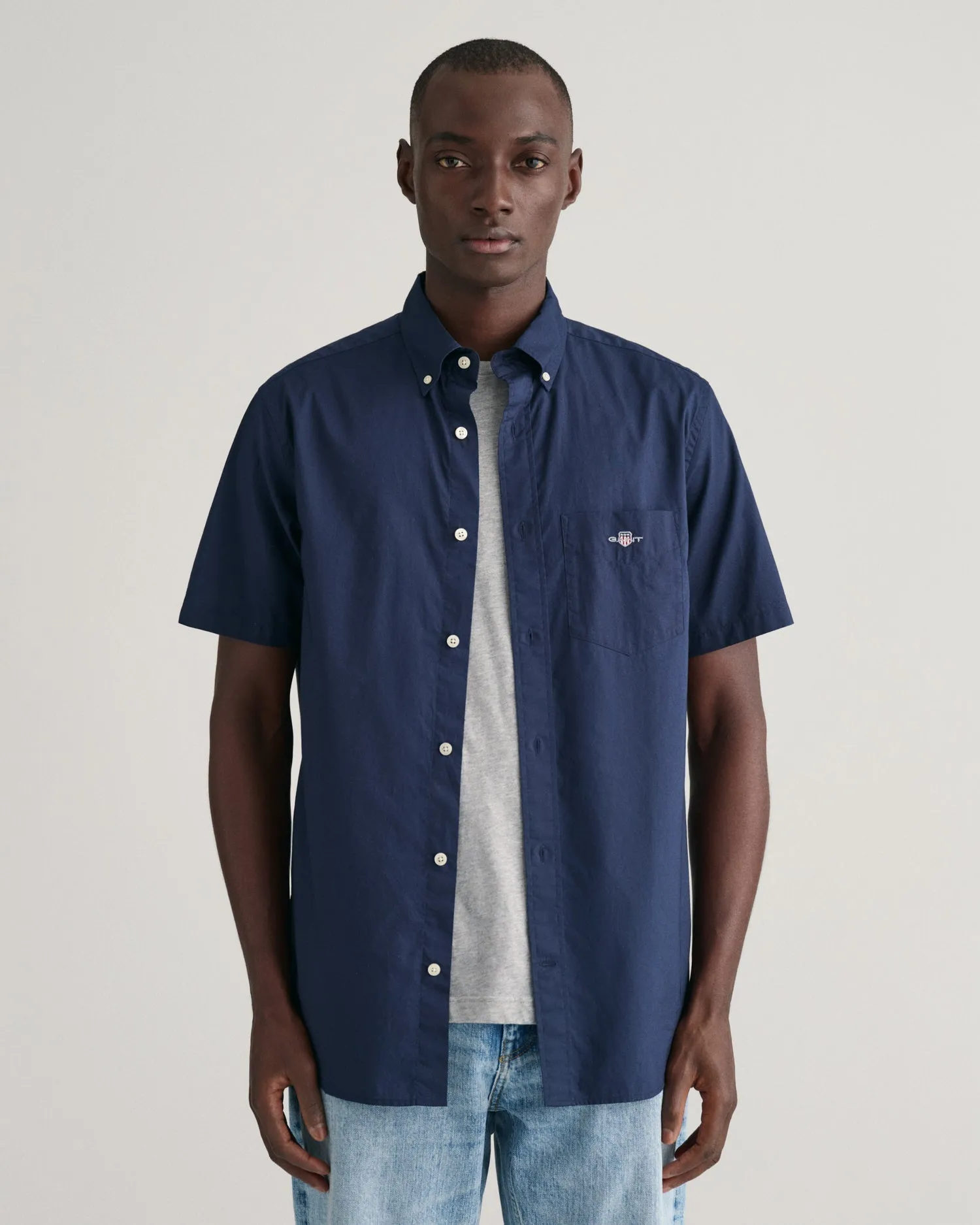 GANT Regular Poplin Short Sleeve Shirt