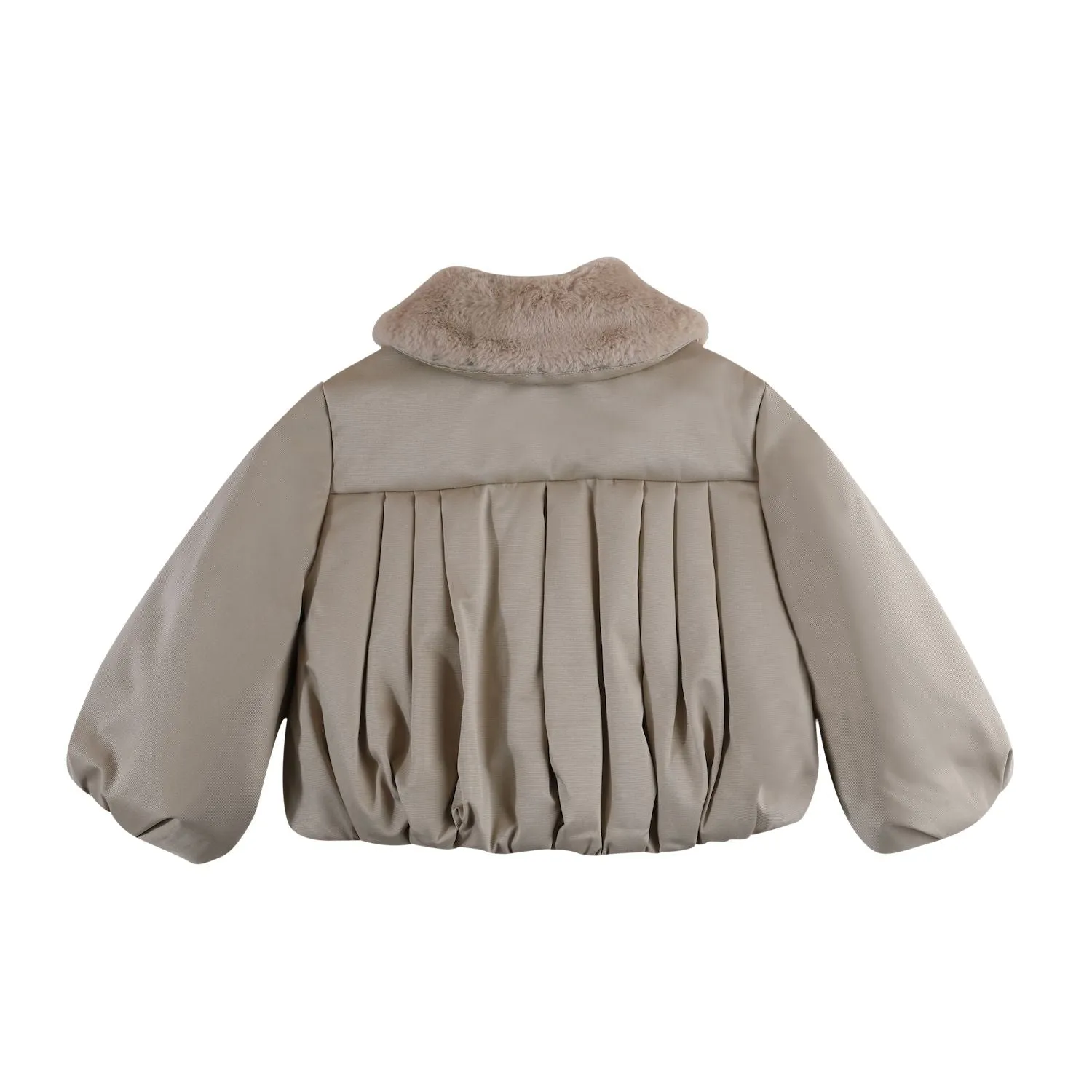 Girls Beige Bloci Jacket