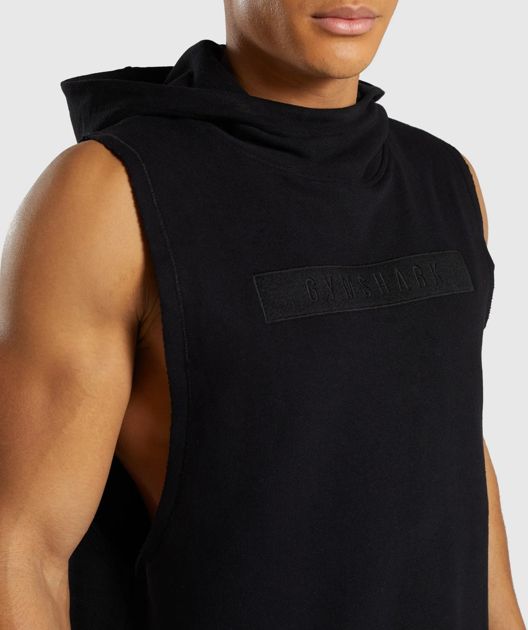 Gymshark Crucial Drop Arm Hoodie - Black