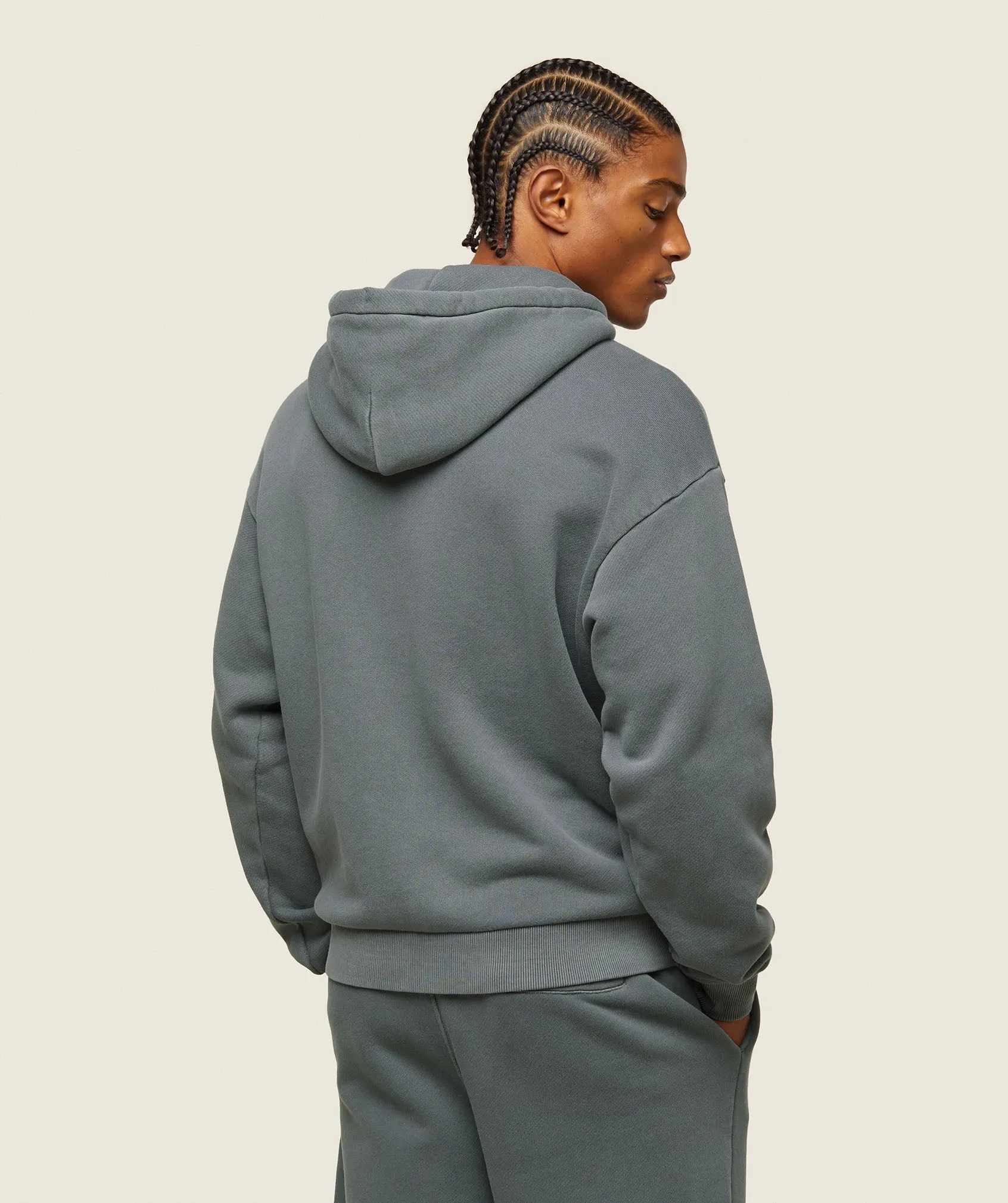 Gymshark everywear Relaxed Zip Hoodie - Slate Teal