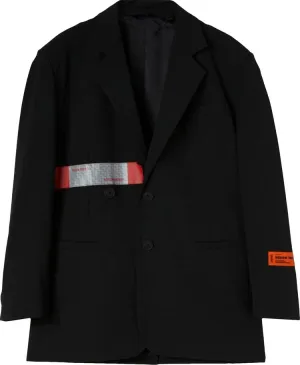 Heron Preston Logo Tape Tailored Blazer 'Black', black