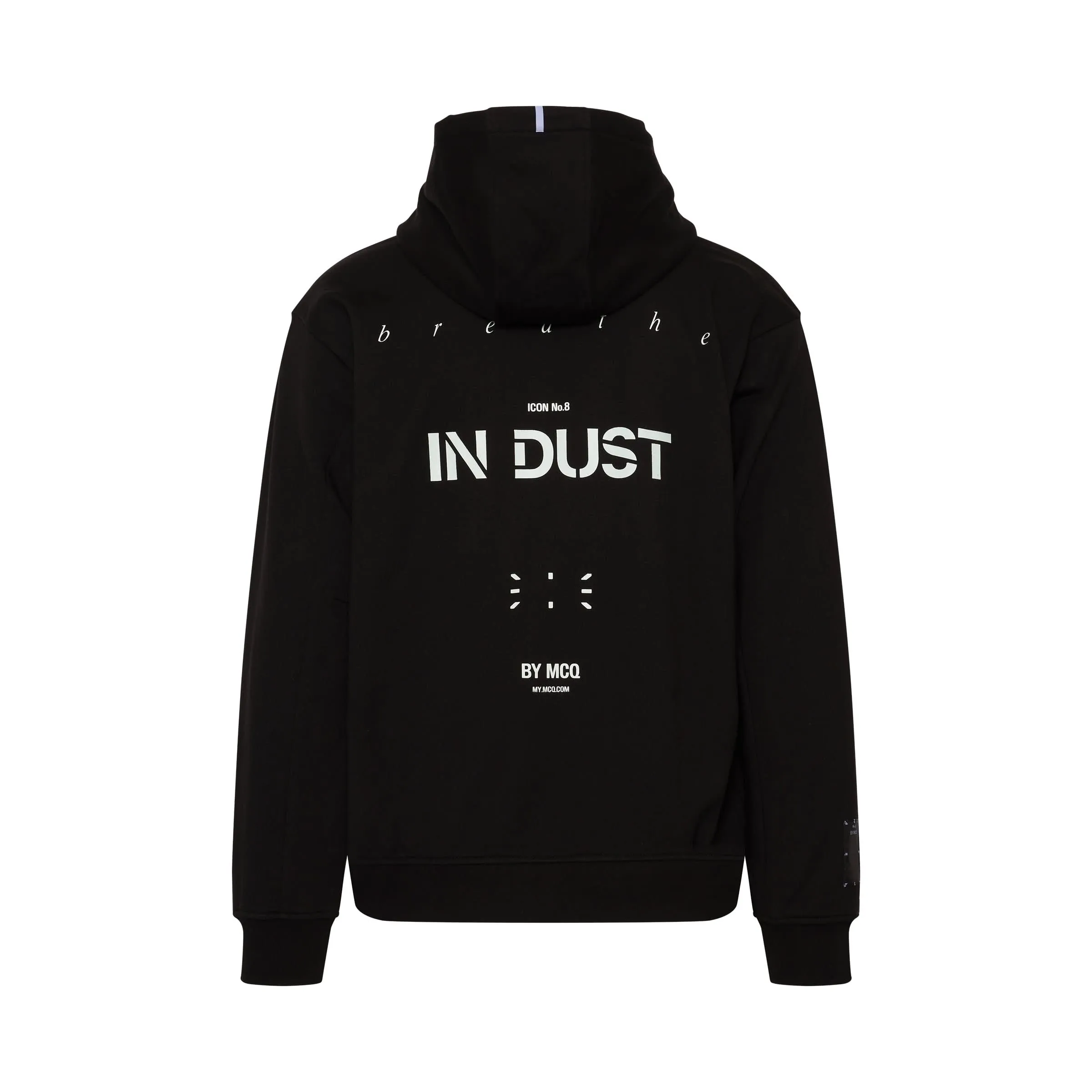 Icon in Dust Relaxed Hoodie in Black