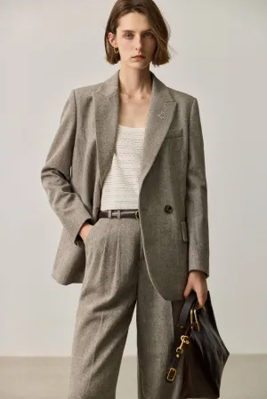 LILY Wool-Blend Tailored Blazer