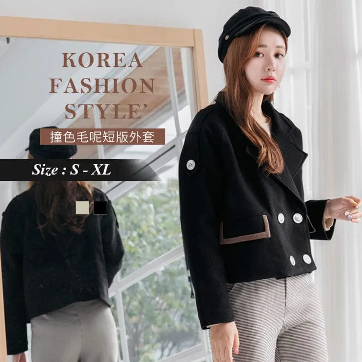 LONG SLEEVE LAPEL WOOLEN JACKETS