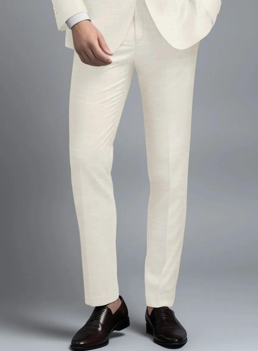 Loro Piana Bianchi Wool Silk Linen Pants