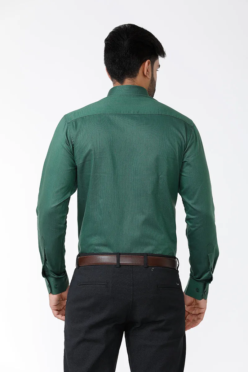 Luxor - Dark Green Formal Shirts for Men | Ariser