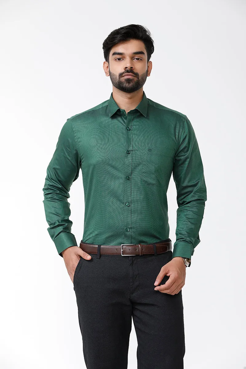 Luxor - Dark Green Formal Shirts for Men | Ariser