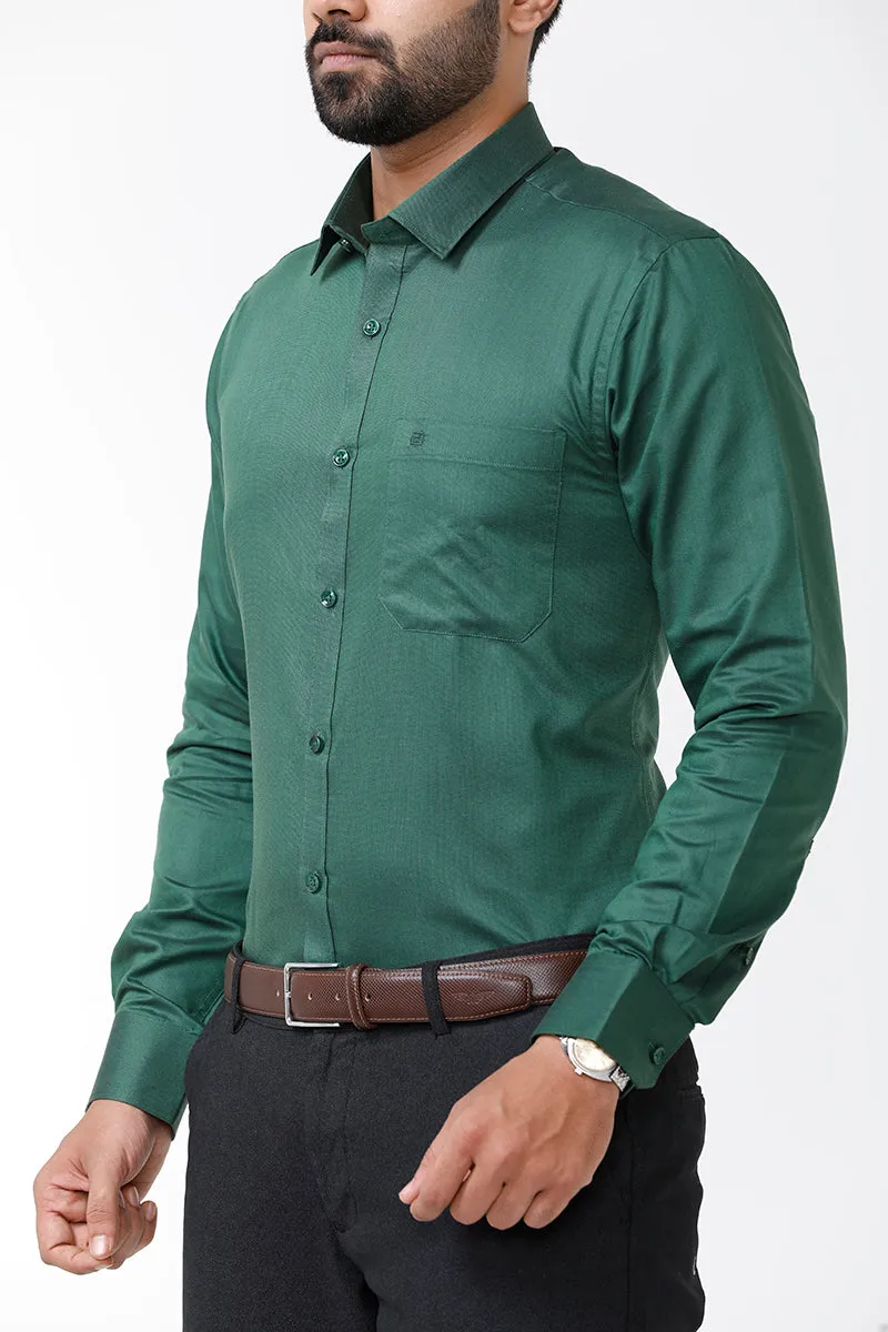 Luxor - Dark Green Formal Shirts for Men | Ariser