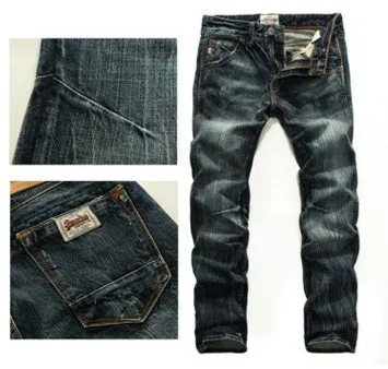 Men Dark Jeans - Vintage Style for Everyday Comfort