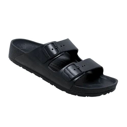 Men's Two Band Sandals Black