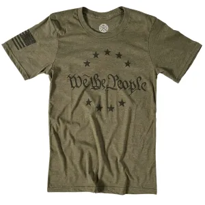 Men's We The People Patriotic T Shirt OD Green