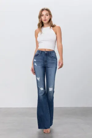 Mid Rise Dark Wash Flare Jeans *Online Only*