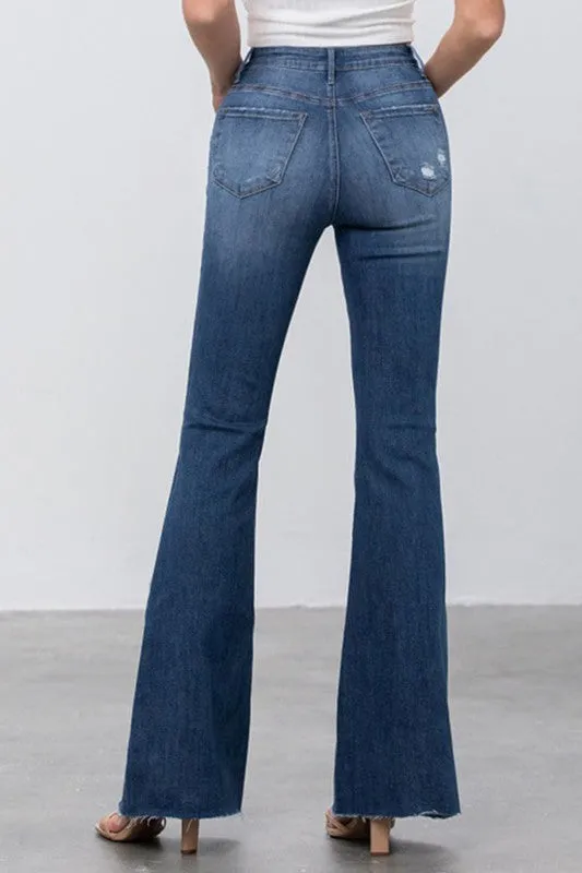 Mid Rise Dark Wash Flare Jeans *Online Only*