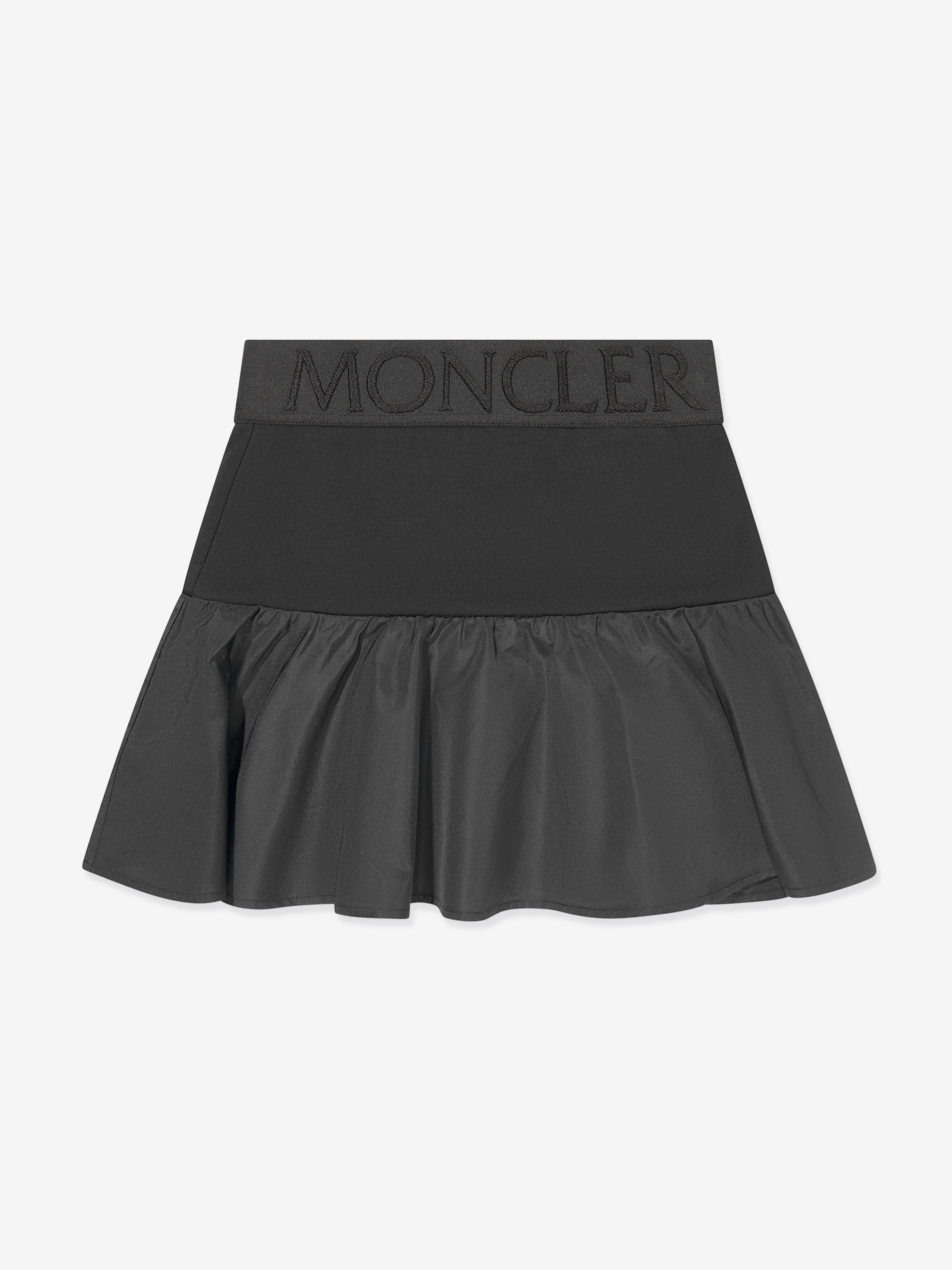 Moncler Enfant Girls Fit and Flare Skirt in Black