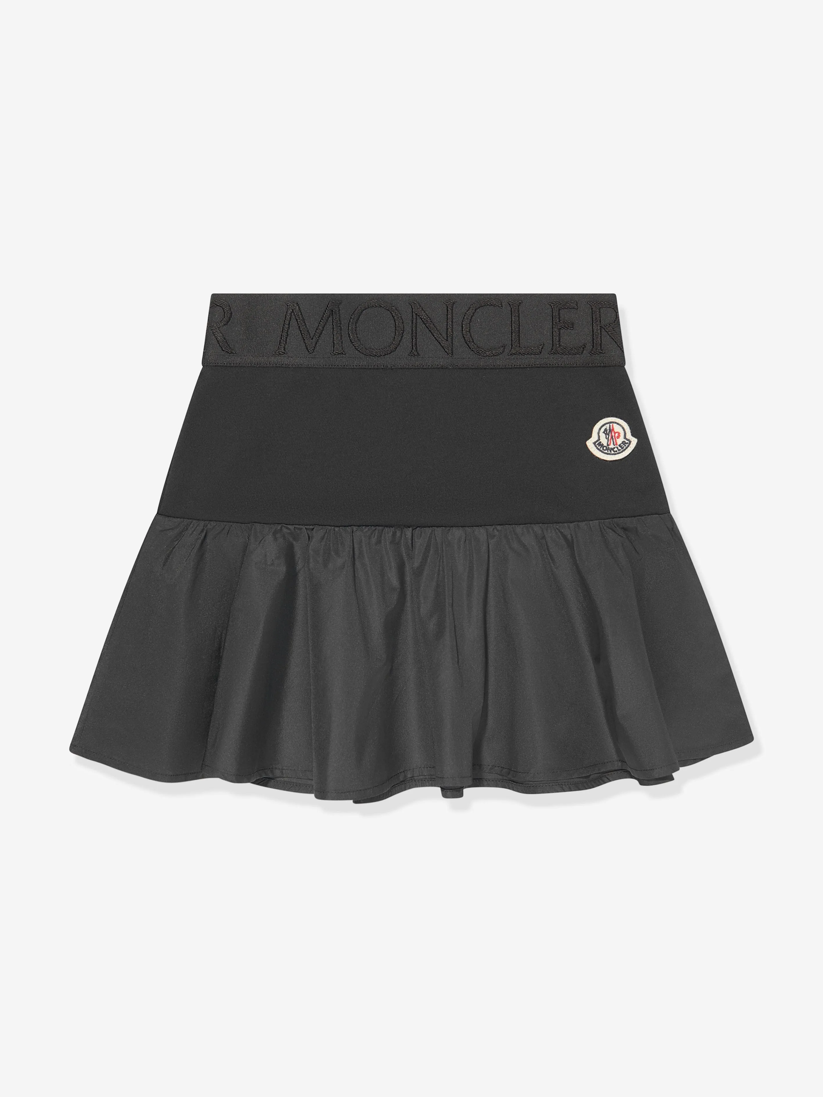 Moncler Enfant Girls Fit and Flare Skirt in Black