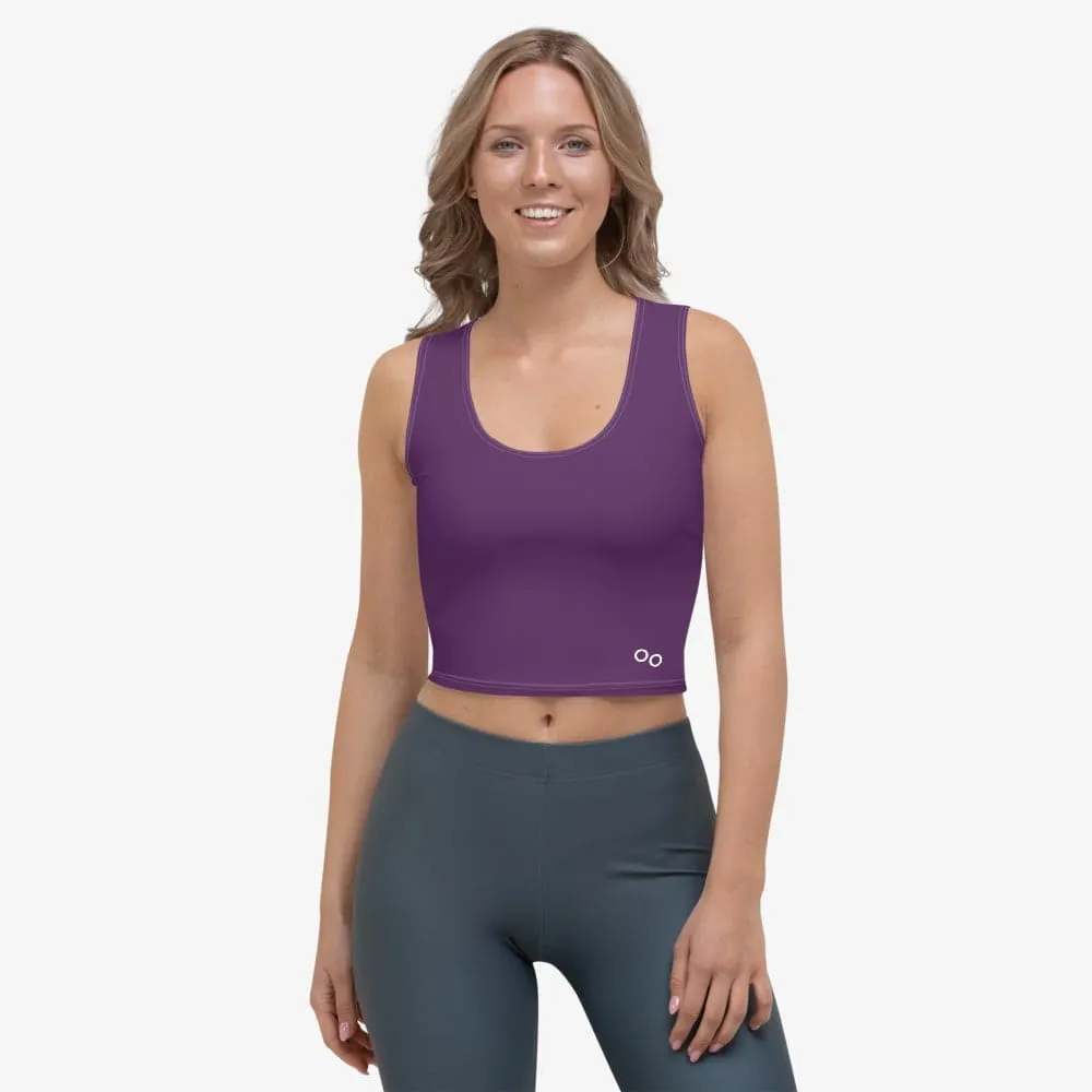 Monochrome Crop Top Plum