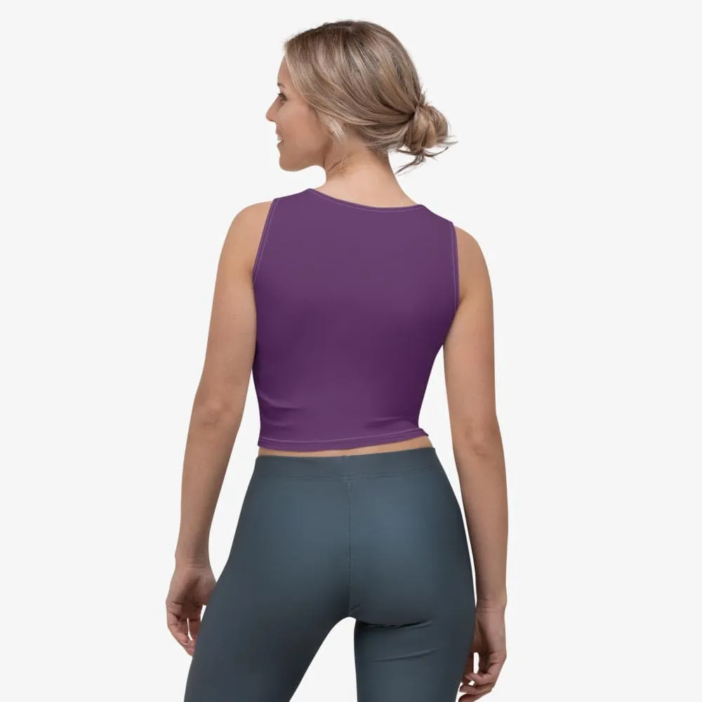 Monochrome Crop Top Plum