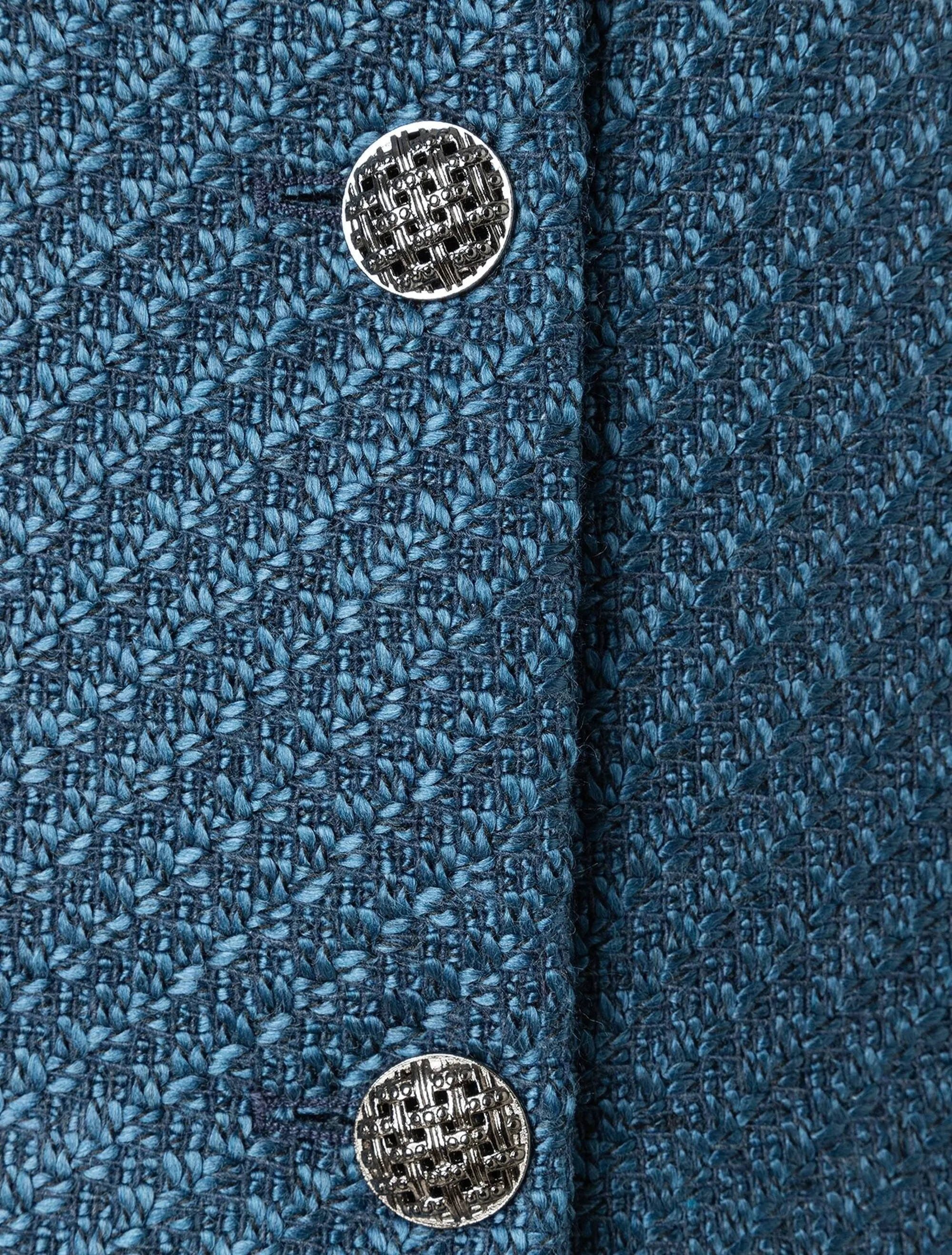 More & More Boucle Blazer Grey Blue