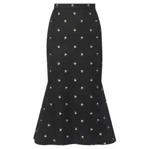 Pencil Fit-Flare Skirt